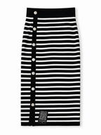 Falda midi de punto a rayas Altuzarra XS nueva con etiqueta