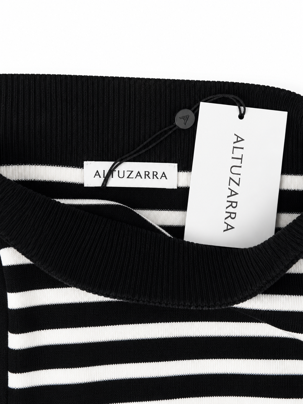 Falda midi de punto a rayas Altuzarra XS nueva con etiqueta