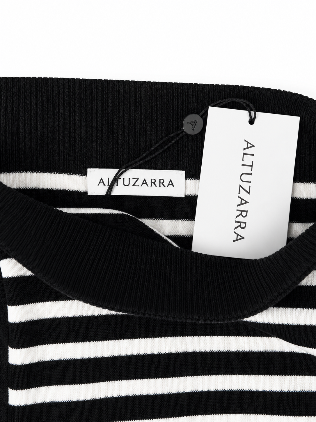Falda midi de punto a rayas Altuzarra XS nueva con etiqueta