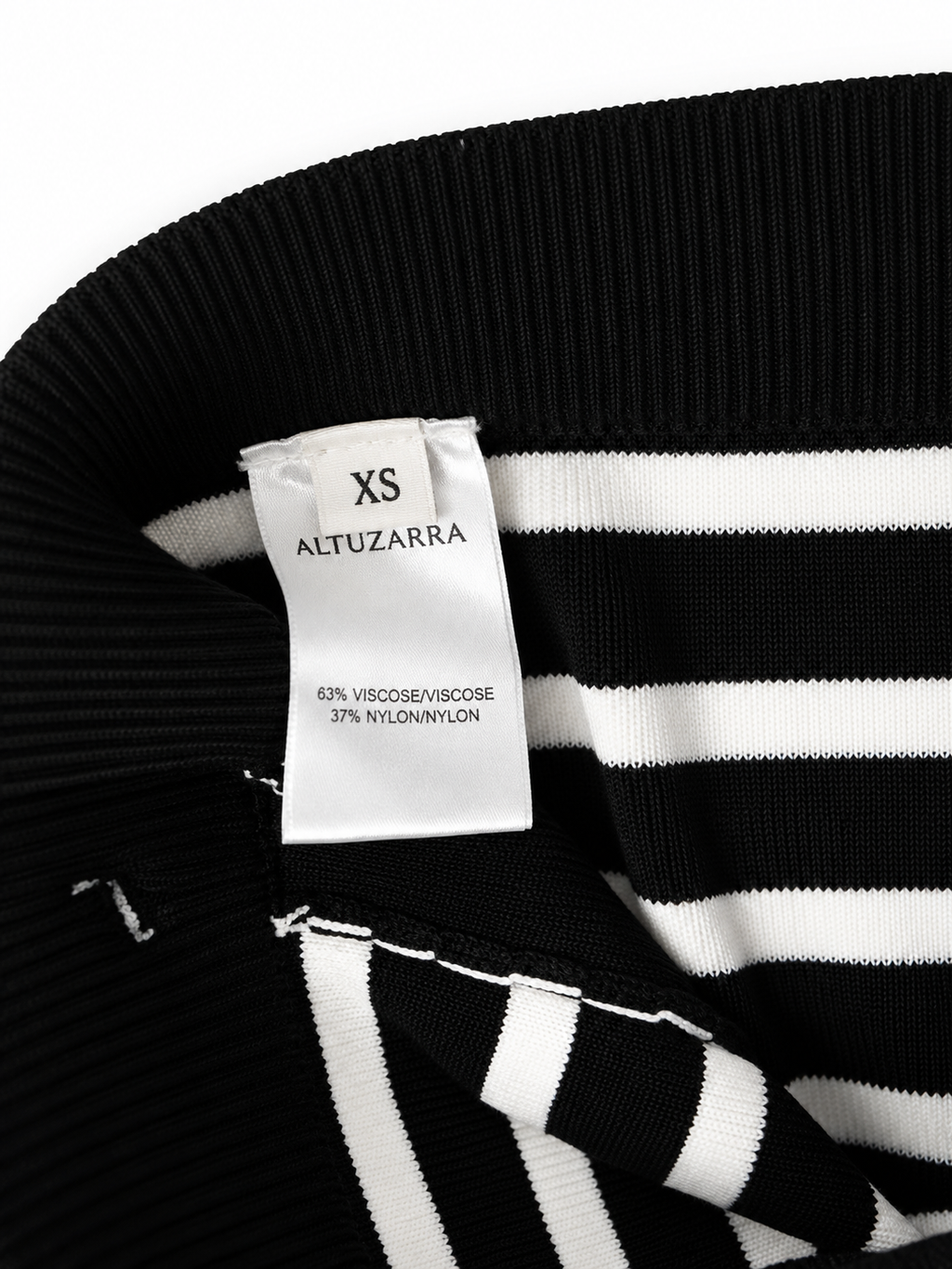 Falda midi de punto a rayas Altuzarra XS nueva con etiqueta