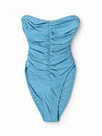 Bañador azul Norma Kamali Strapless Bill Mio talla S