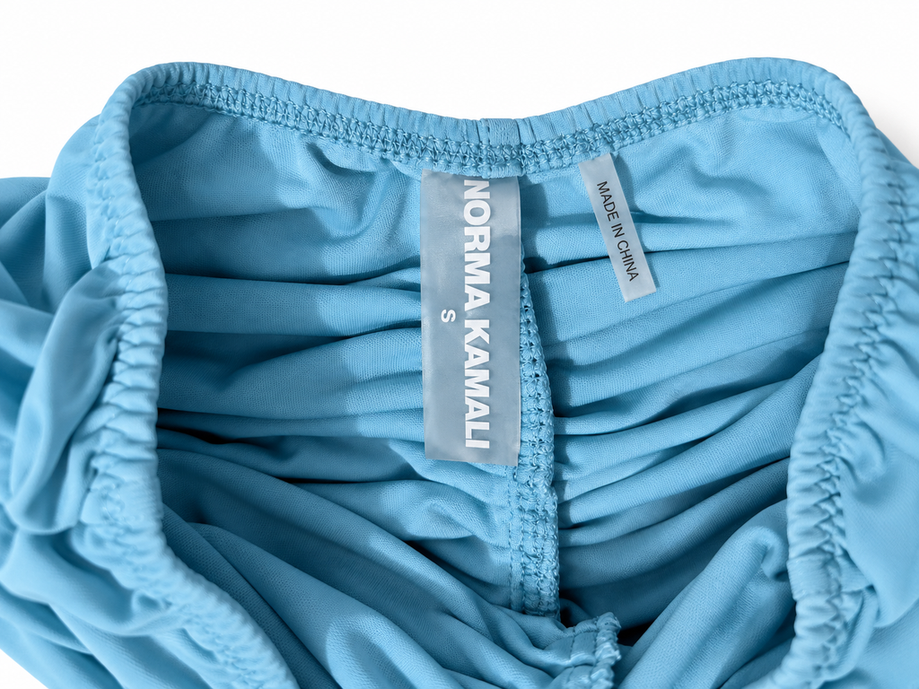 Bañador azul Norma Kamali Strapless Bill Mio talla S