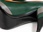 Zapatos Miu Miu de piel multicolor con plataforma – Talla 38
