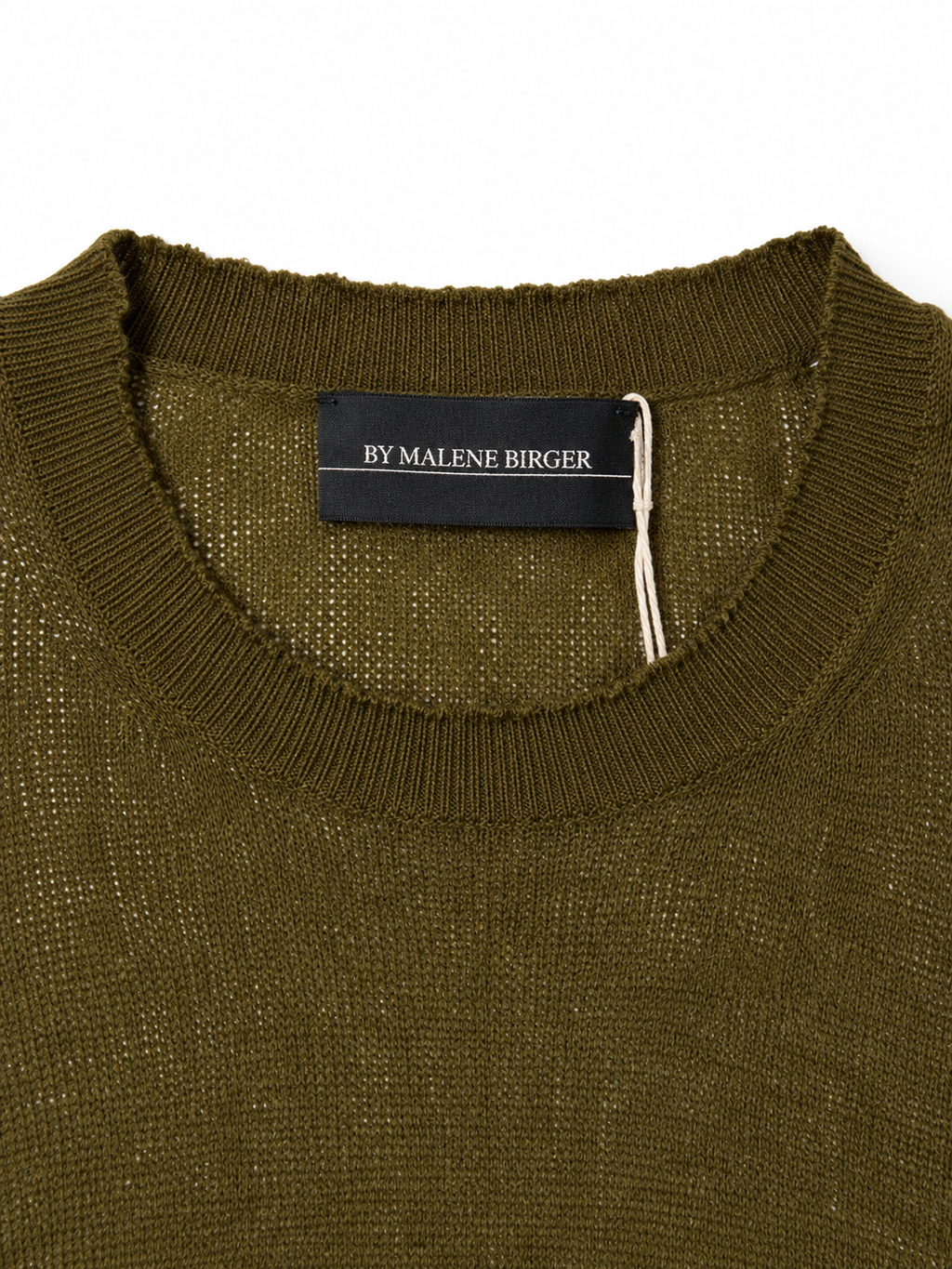 Jersey By Malene Birger Biagio verde oliva de alpaca y lana – Talla S