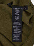 Jersey By Malene Birger Biagio verde oliva de alpaca y lana – Talla S