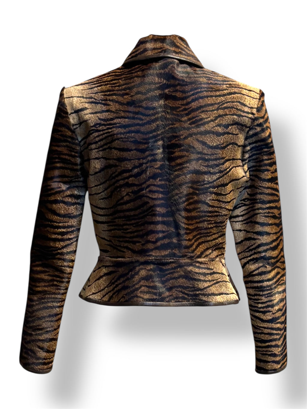 Chaqueta de Pelo de Poni con Estampado de Tigre Gucci por Tom Ford – Archivo Vintage