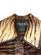 Chaqueta de Pelo de Poni con Estampado de Tigre Gucci por Tom Ford – Archivo Vintage