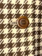 Blazer Vintage Gucci de Pata de Gallo – Chaqueta Marrón y Beige de Lujo