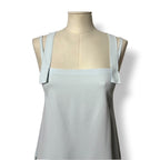 Top Helmut Lang de Escote Cuadrado y Tirantes Anchos – Azul Claro