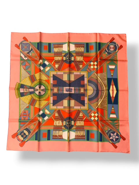 Pañuelo de Seda Hermès Carré 90 L'Art Indien des Plaines