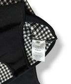 Body de Punto de Lujo Balmain con Estampado de Cuadros en Blanco y Negro