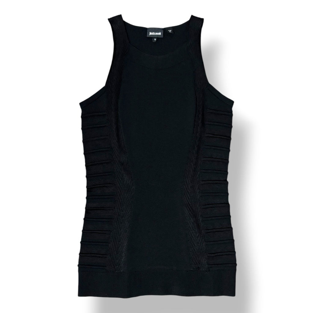 Top de Punto Sin Mangas Just Cavalli con Detalle de Paneles Texturizados