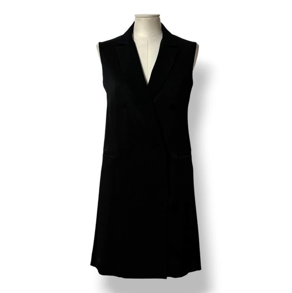 Vestido Mini Tipo Blazer Sin Mangas Rag & Bone – Negro
