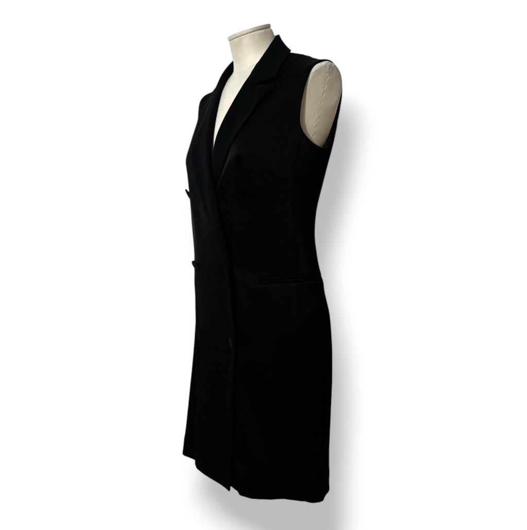 Vestido Mini Tipo Blazer Sin Mangas Rag & Bone – Negro