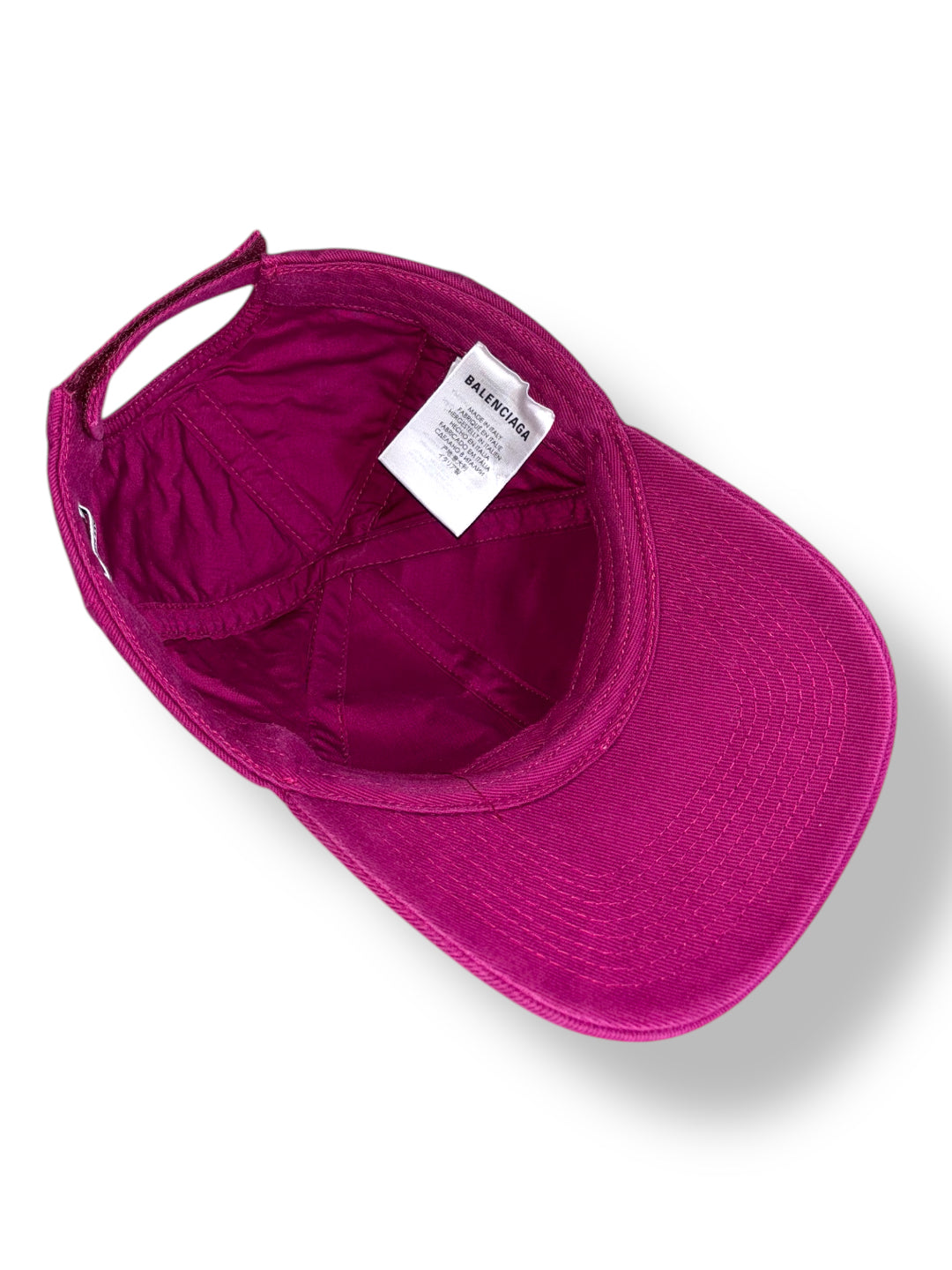 Gorra Balenciaga fucsia intenso
