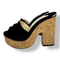 Zuecos de Plataforma Jimmy Choo Deedee 125 en Ante Negro