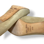 Zapatos de Salón Jimmy Choo Romy 85 en Ante Beige