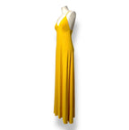 Vestido Maxi con Bolsillos de Norma Kamali – Amarillo
