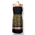 Vestido Midi de Seda Colorblock con Cadena de Loewe