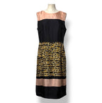 Vestido Midi de Seda Colorblock con Cadena de Loewe