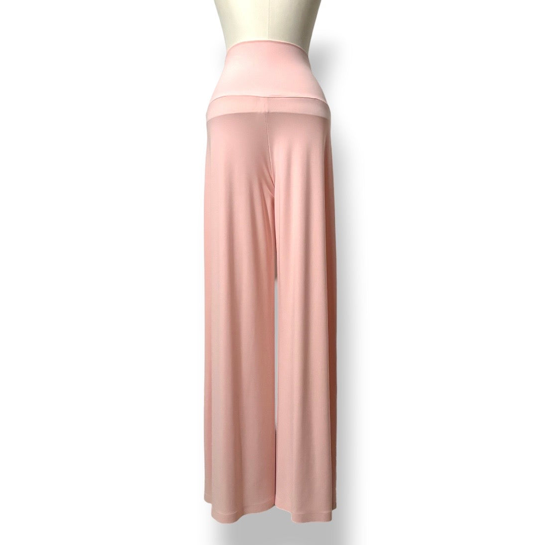 Pantalón Palazzo de Pierna Ancha Norma Kamali – Rosa Pastel