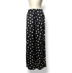 Pantalón Ancho Stella McCartney de Viscosa con Estampado de Lunares en Azul Marino