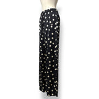 Pantalón Ancho Stella McCartney de Viscosa con Estampado de Lunares en Azul Marino
