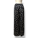 Pantalón Ancho Stella McCartney de Viscosa con Estampado de Lunares en Azul Marino