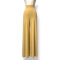Pantalón Palazzo de Cintura Alta "Elephant" de Norma Kamali - Color Amarillo Mostaza