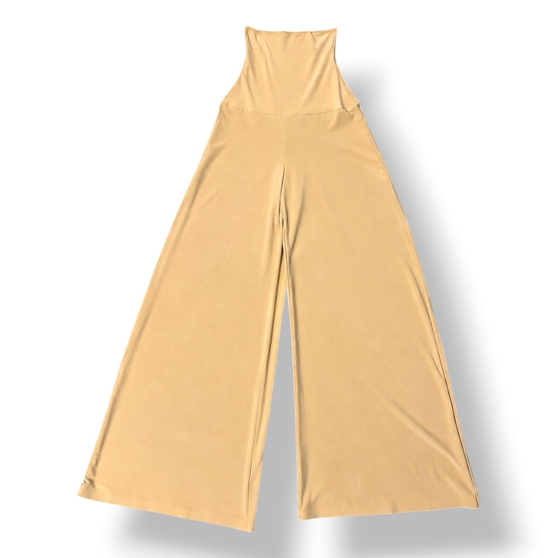 Pantalón Palazzo de Cintura Alta "Elephant" de Norma Kamali - Color Amarillo Mostaza