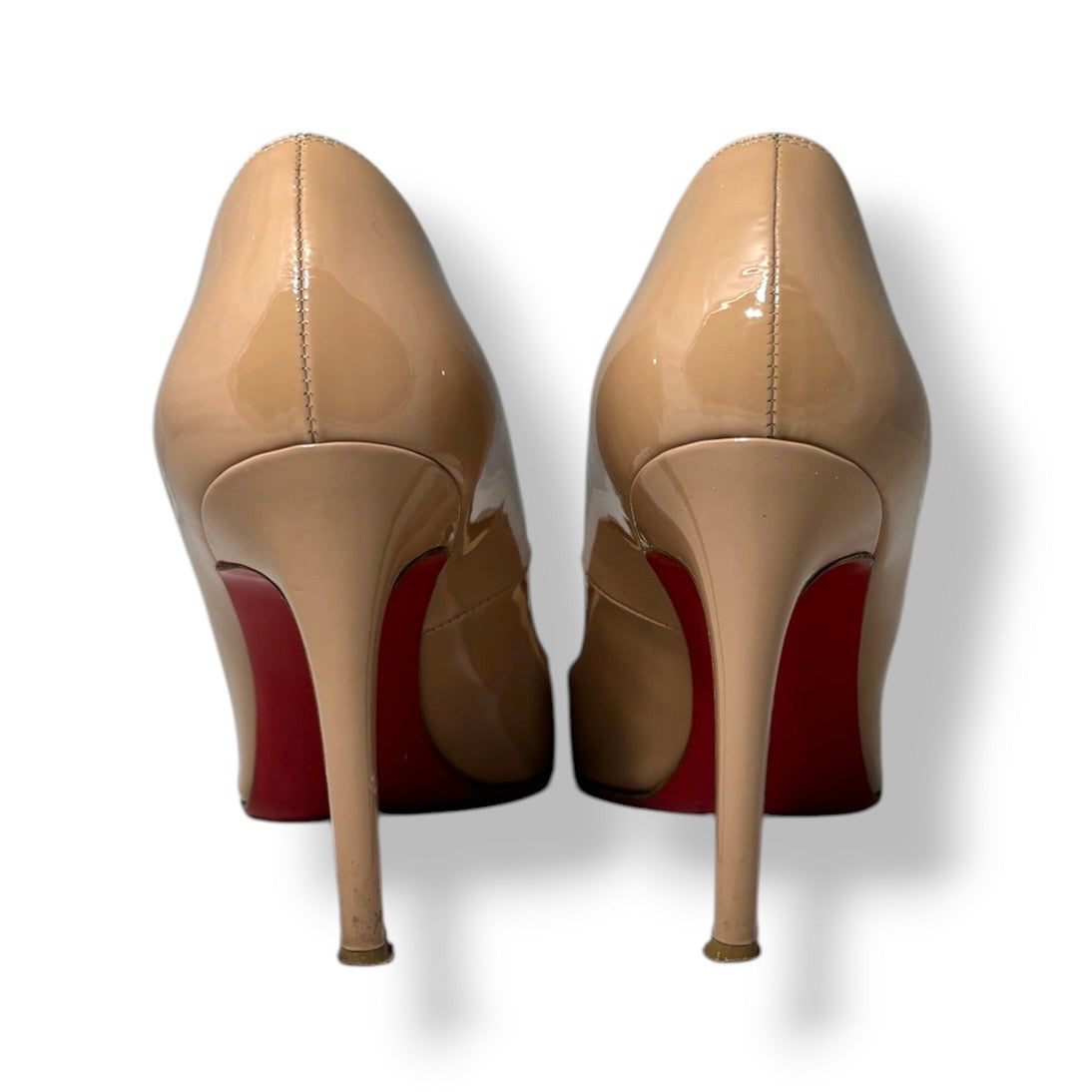 Zapatos de Salón Kate 100 de Charol en Color Nude - Christian Louboutin