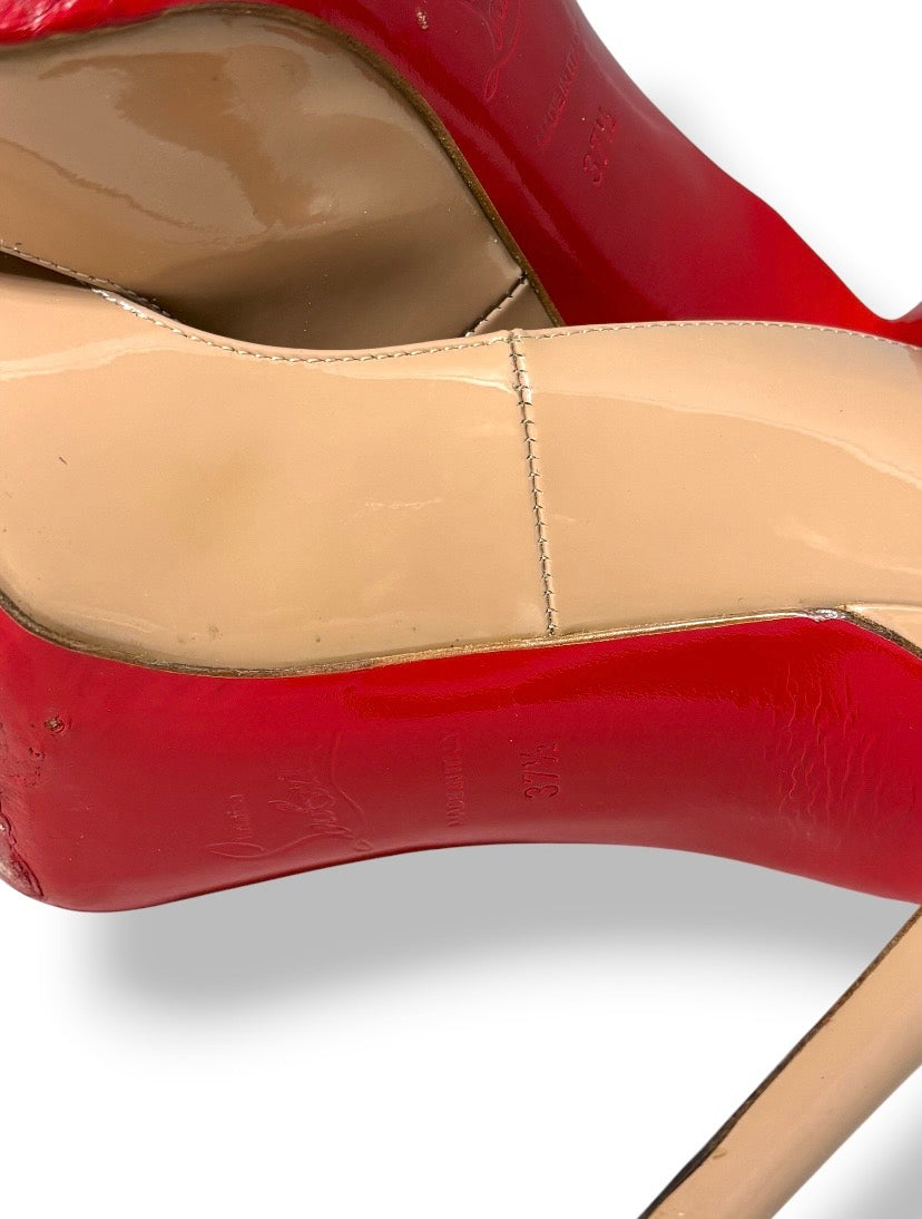 Zapatos de Salón Kate 100 de Charol en Color Nude - Christian Louboutin