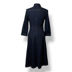 Vestido Vaquero Camisero Midi con Costuras en Contraste - Vika 2.0 de Vika Gazinskaya
