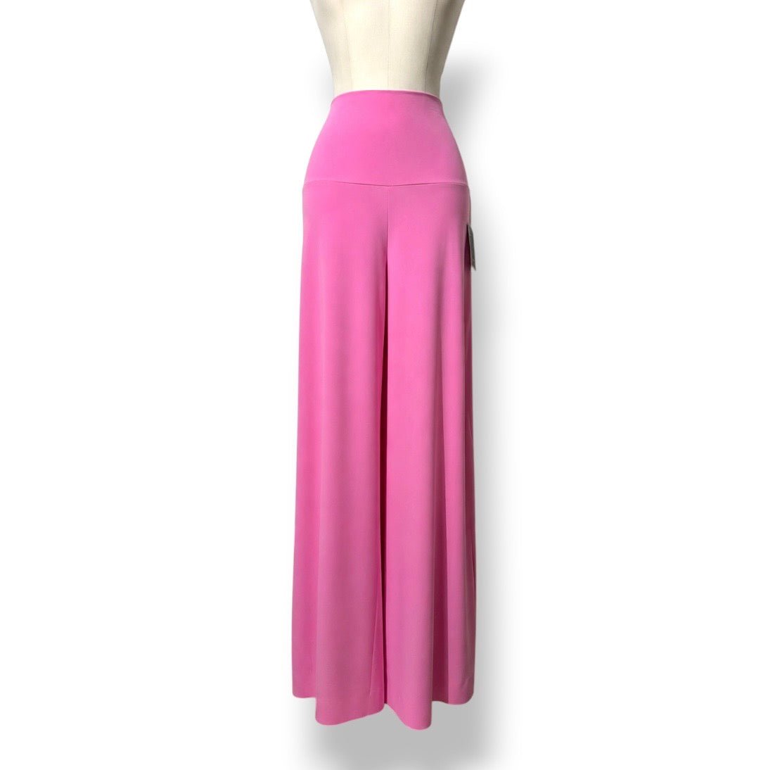 Pantalones Palazzo Norma Kamali de Tiro Alto en Rosa Fucsia