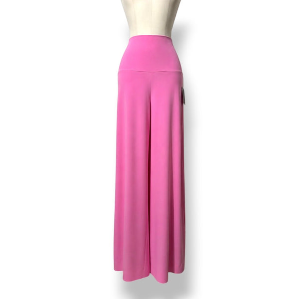 Pantalones Palazzo Norma Kamali de Tiro Alto en Rosa Fucsia