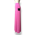 Pantalones Palazzo Norma Kamali de Tiro Alto en Rosa Fucsia