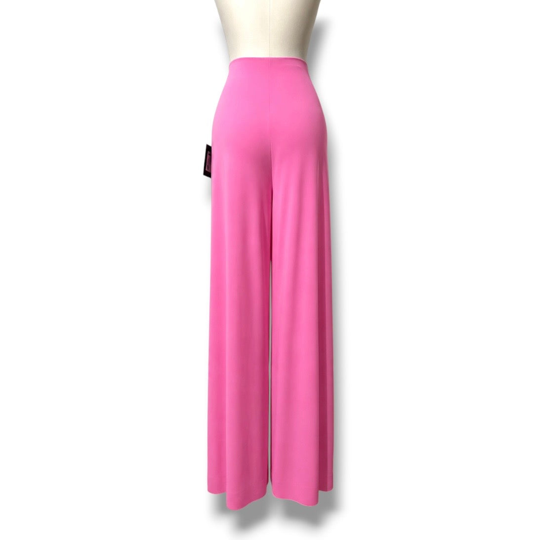 Pantalones Palazzo Norma Kamali de Tiro Alto en Rosa Fucsia