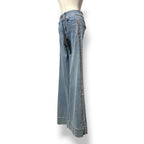 Vaqueros Wide Leg Alice + Olivia con Banda Lateral de Cristales