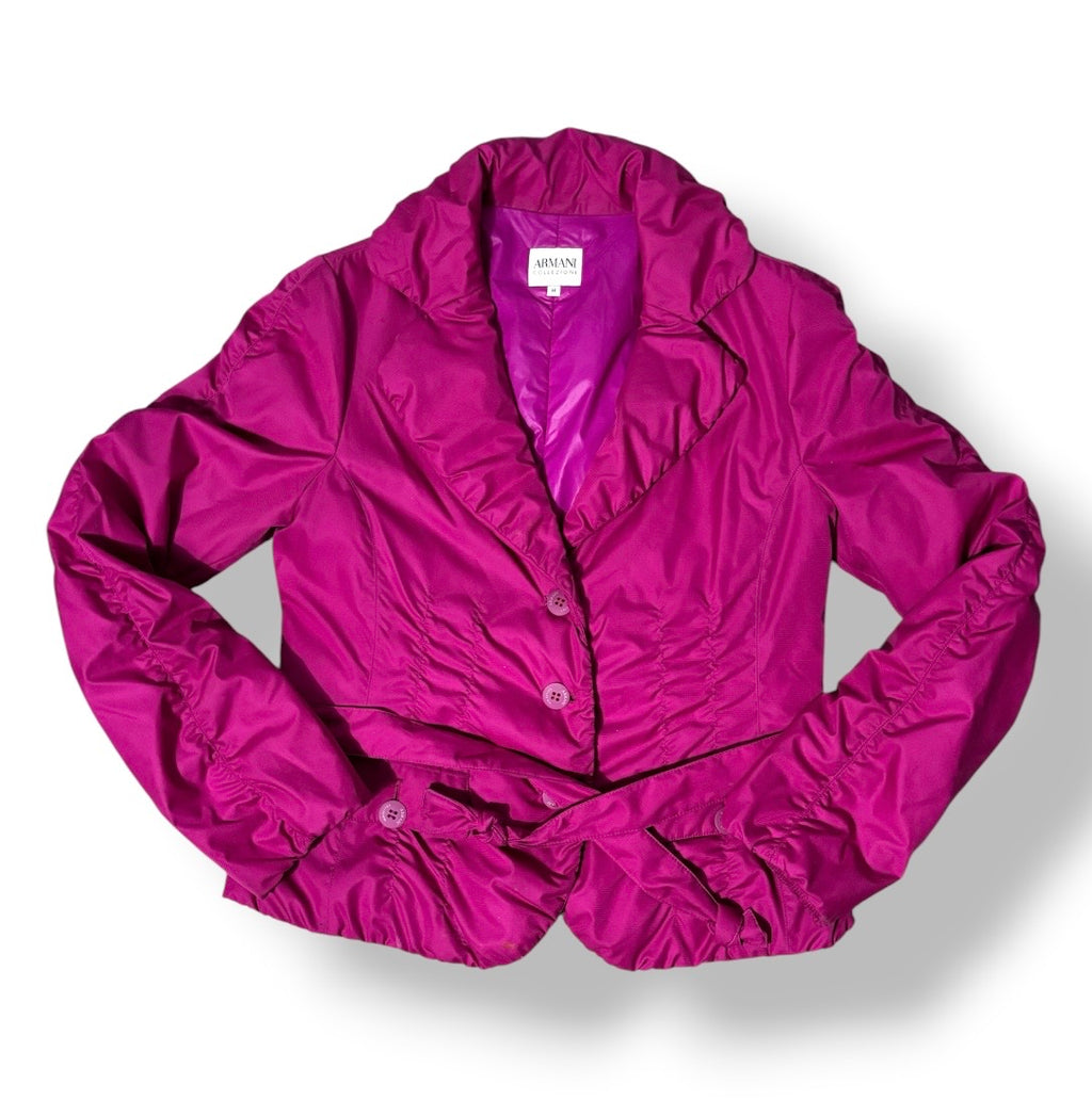 Chaqueta Blazer Técnica Fucsia Armani Collezioni – Estilo Urbano de Lujo