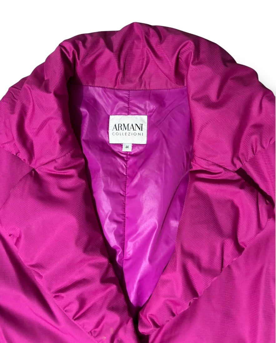 Chaqueta Blazer Técnica Fucsia Armani Collezioni – Estilo Urbano de Lujo