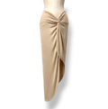 Falda Maxi Drapeada con Nudo de Marika Vera – Sensualidad y Elegancia Asimétrica