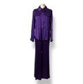 Conjunto Dos Piezas Tom Ford en Satén Morado – Sastrería de Lujo y Sensualidad Fluida