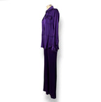 Conjunto Dos Piezas Tom Ford en Satén Morado – Sastrería de Lujo y Sensualidad Fluida