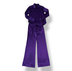 Conjunto Dos Piezas Tom Ford en Satén Morado – Sastrería de Lujo y Sensualidad Fluida