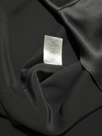 Vestido Largo de Seda y Malla Transparente Christopher Esber - Black