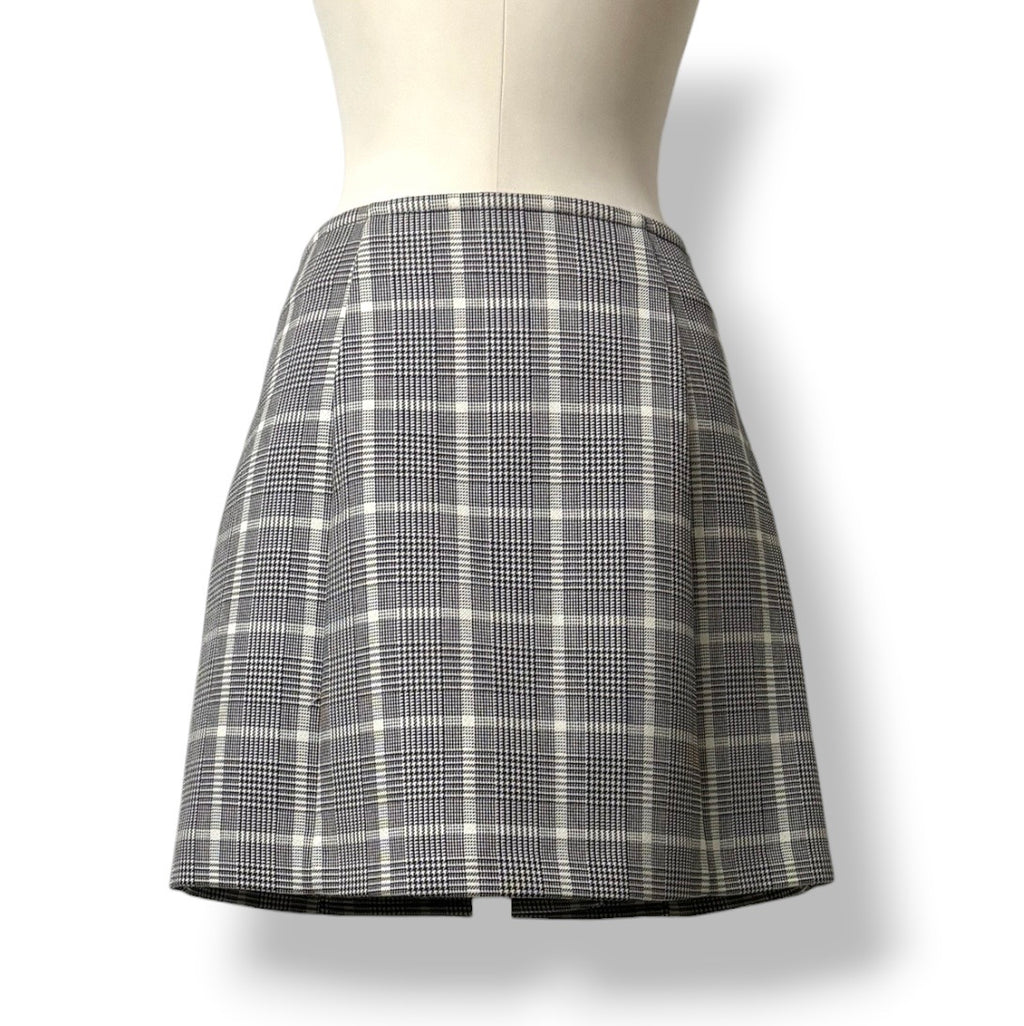 Minifalda de Lana a Cuadros con Doble Botonadura Stella McCartney