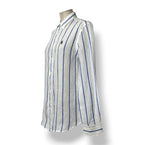 Camisa de Lino para Mujer Polo Ralph Lauren a Rayas Azules y Blancas