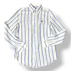 Camisa de Lino para Mujer Polo Ralph Lauren a Rayas Azules y Blancas