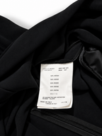 Vestido Miu Miu negro drapeado de viscosa – Talla 36 – Circa 2009