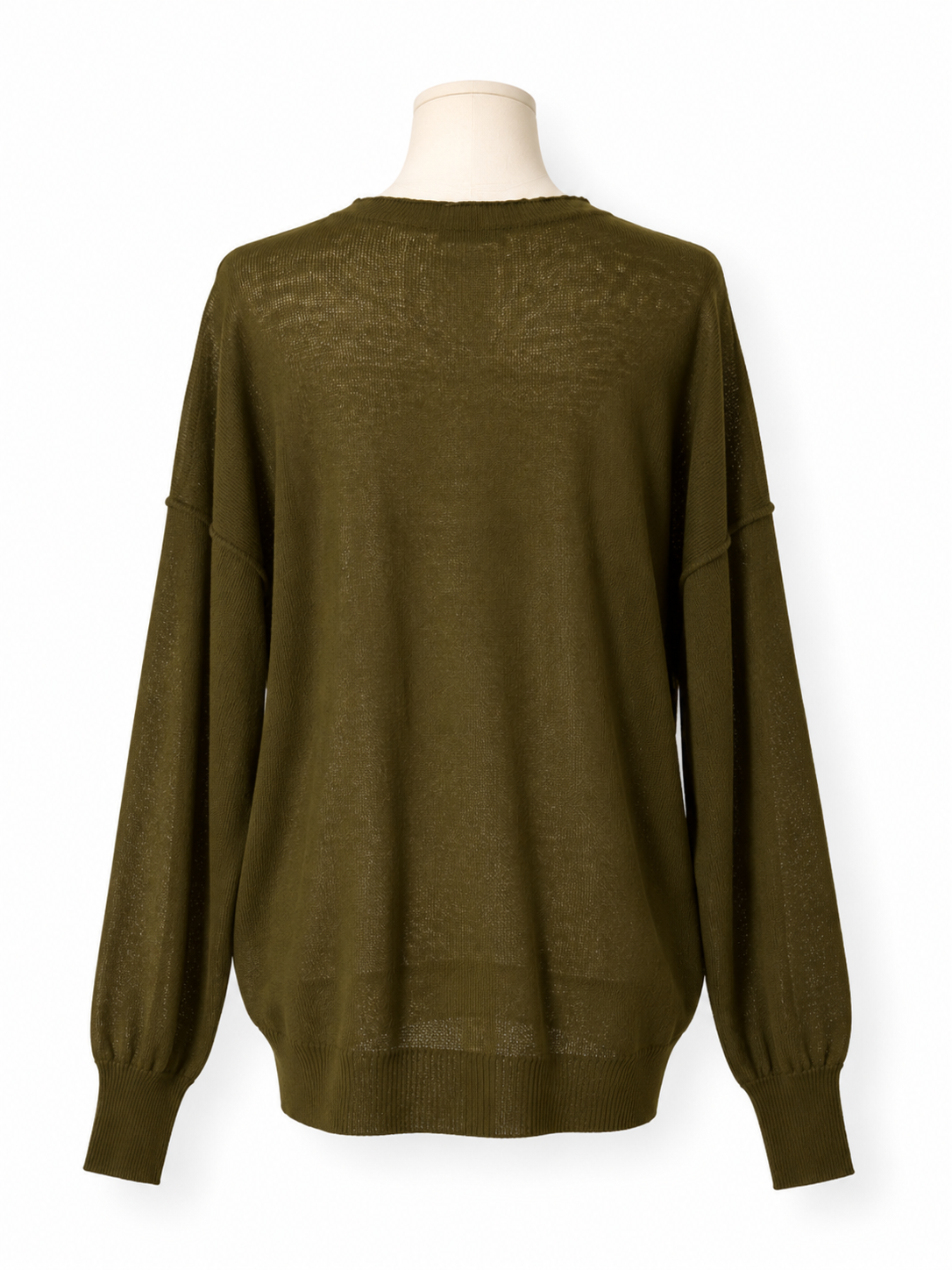 Jersey By Malene Birger Biagio verde oliva de alpaca y lana – Talla S